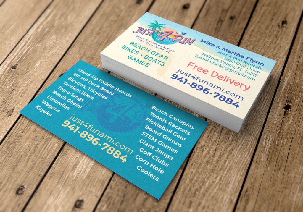 Just 4 Fun Business Card Mockup